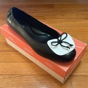 Easy Spirit Bailey Ballet Flats Black Size 12W Wide New